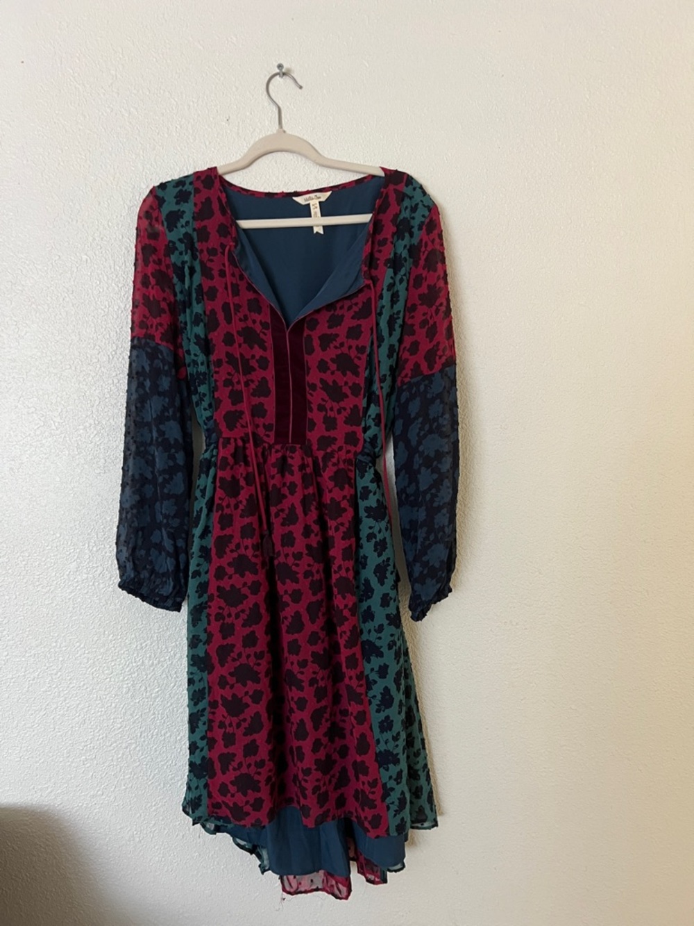 Matilda Jane Teal, Burgundy and Navy dress. See all the pics. Such a good fit.